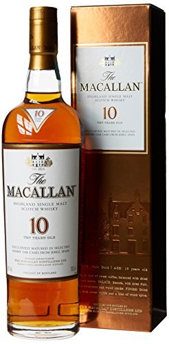 Macallan 10 Year Old Sherry Oak Highland Single Malt Whisky, 70 cl